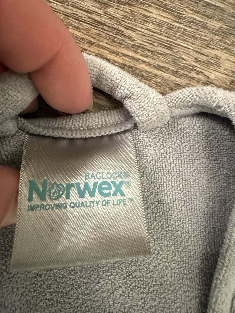Womens Norwex Body bath robe, Very Rare, Retired, Limited Edition Gray One Size - Picture 7 of 10